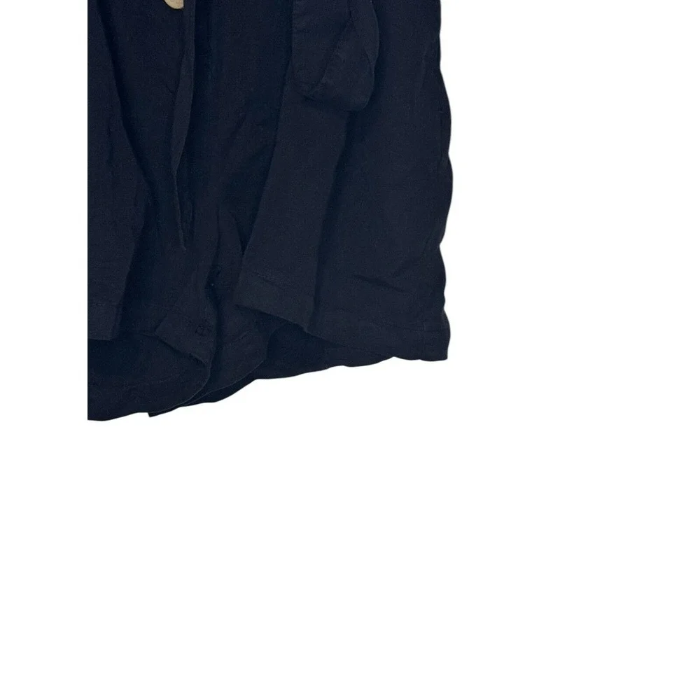 Love Tree Women's Shorts 100% Tencel Belted Button Front High Black Medium NWT‎